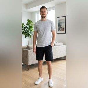 Under Armour Men's Black Flat Front Shorts #sportcore #mensactive #casualfit